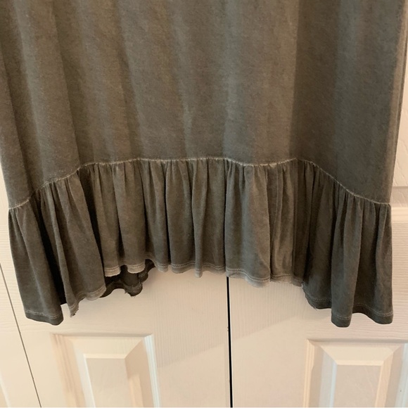 Dantelle Short Sleeve Smoky Gray Tunic/Blouse/Shirt EUC - Picture 6 of 9